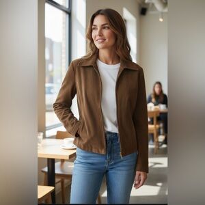 Doncaster Brown suede  Women's Jacket